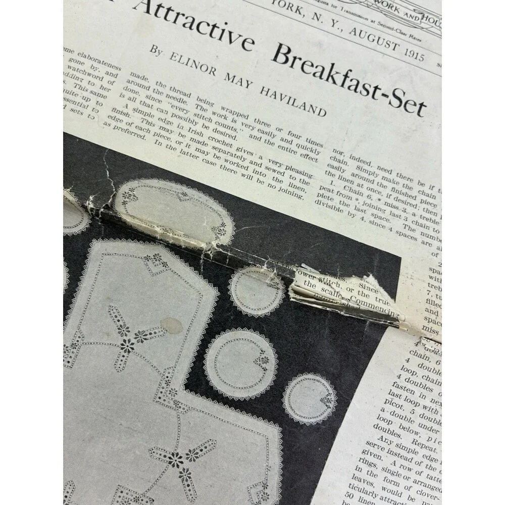 Needlecraft Devoted To Dressmaking Fancy Work Household Decoration 1915 No. 12